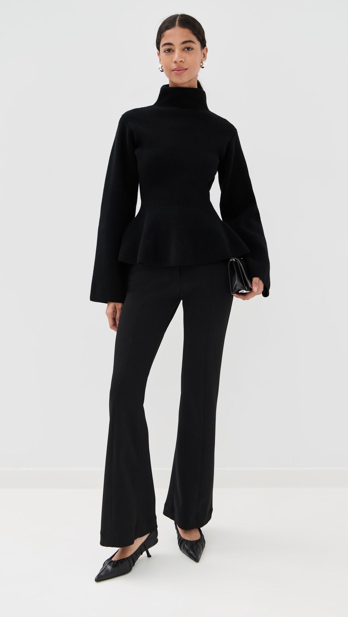 kalea pants in compact stretch crepe