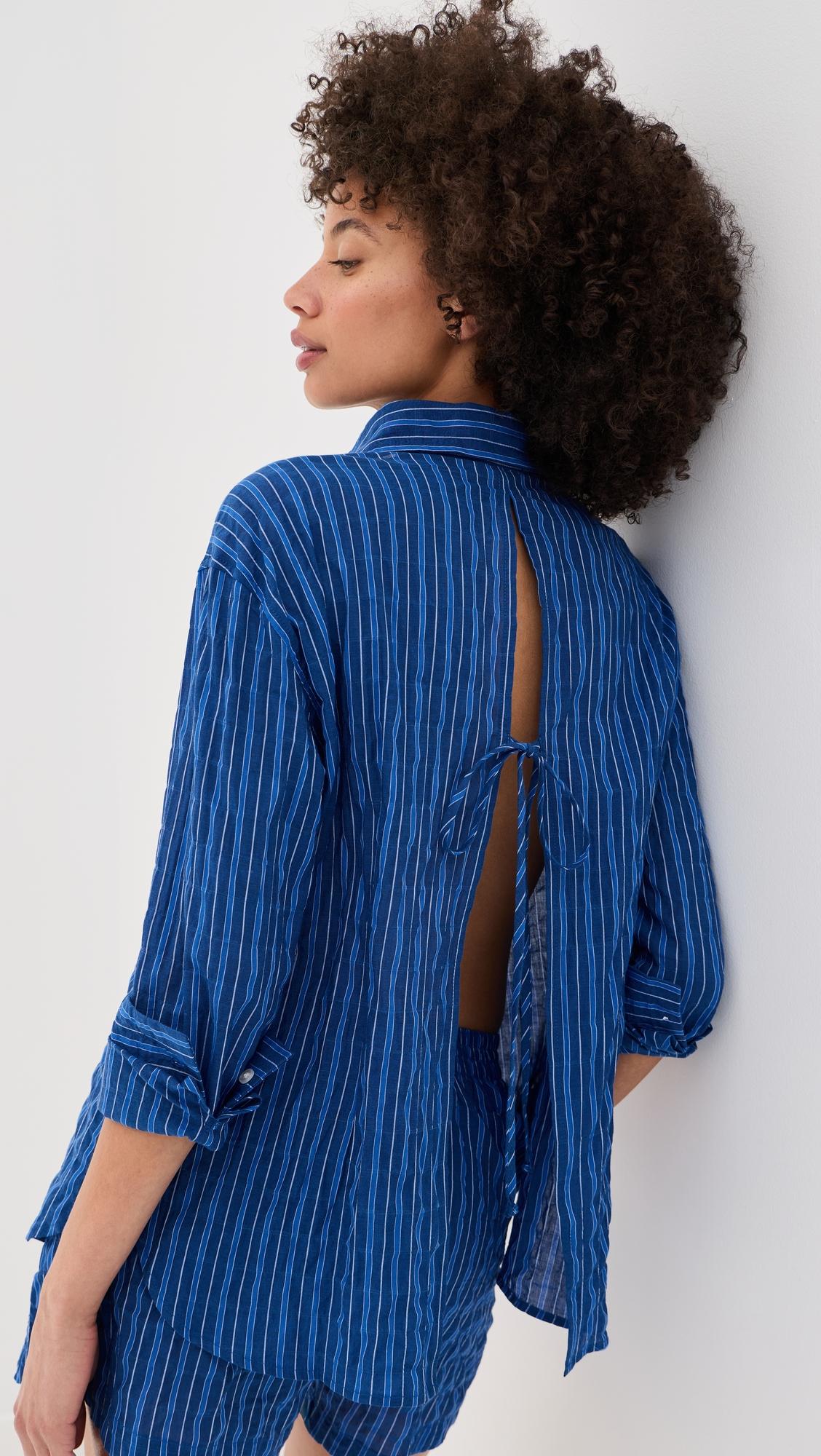 kali tie back button down