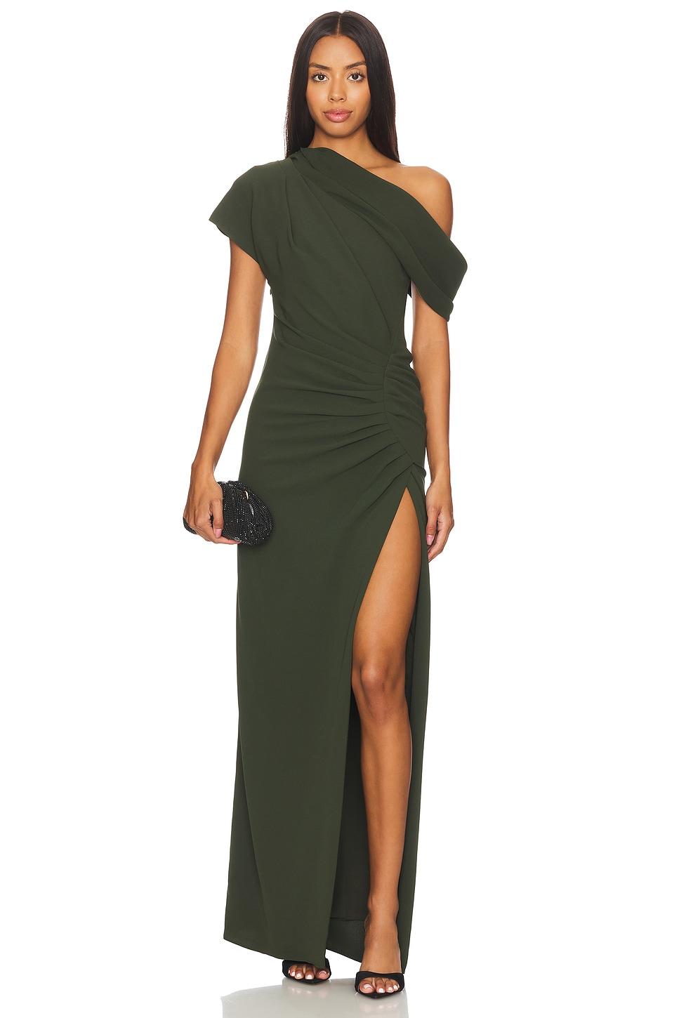 kally draped midi dress