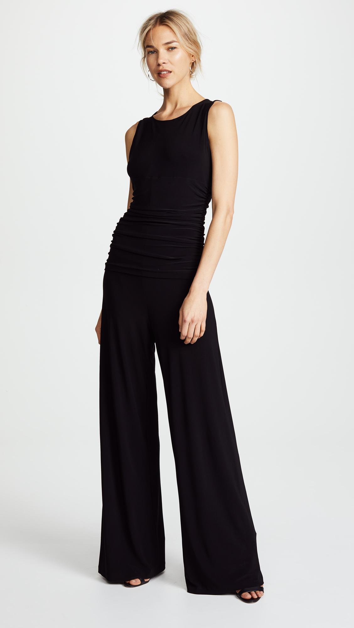 kamali kulture shirred waist jumpsuit