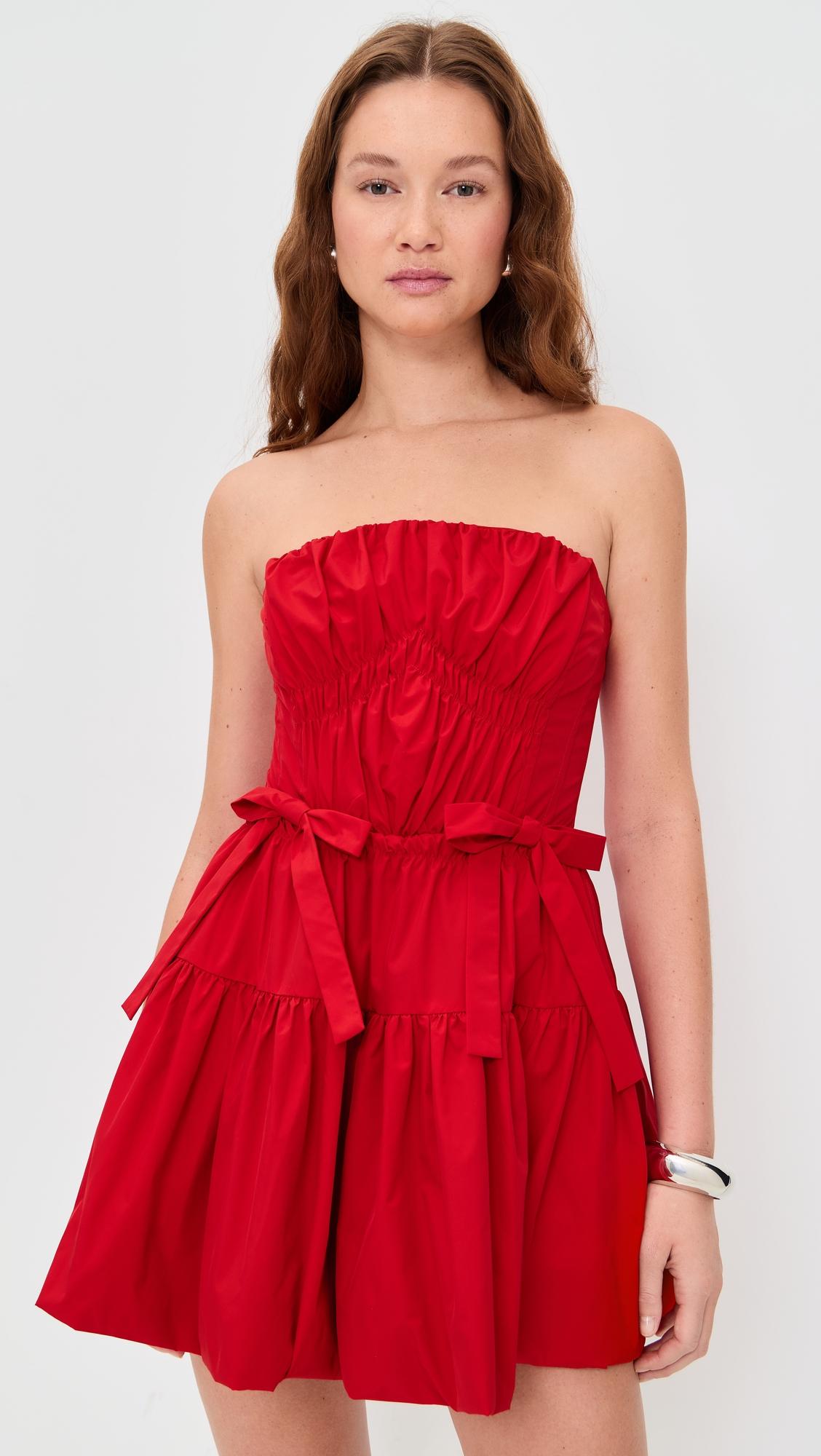 kamilla tech taffeta dress