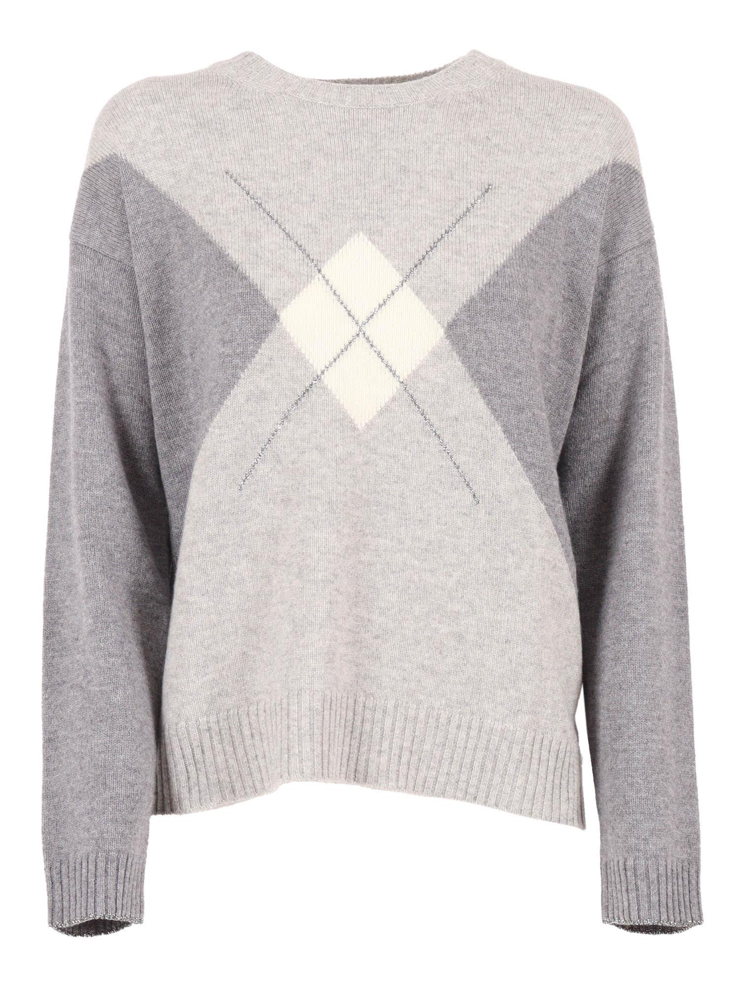 kangra boxing fit crew neck sweater with inlay