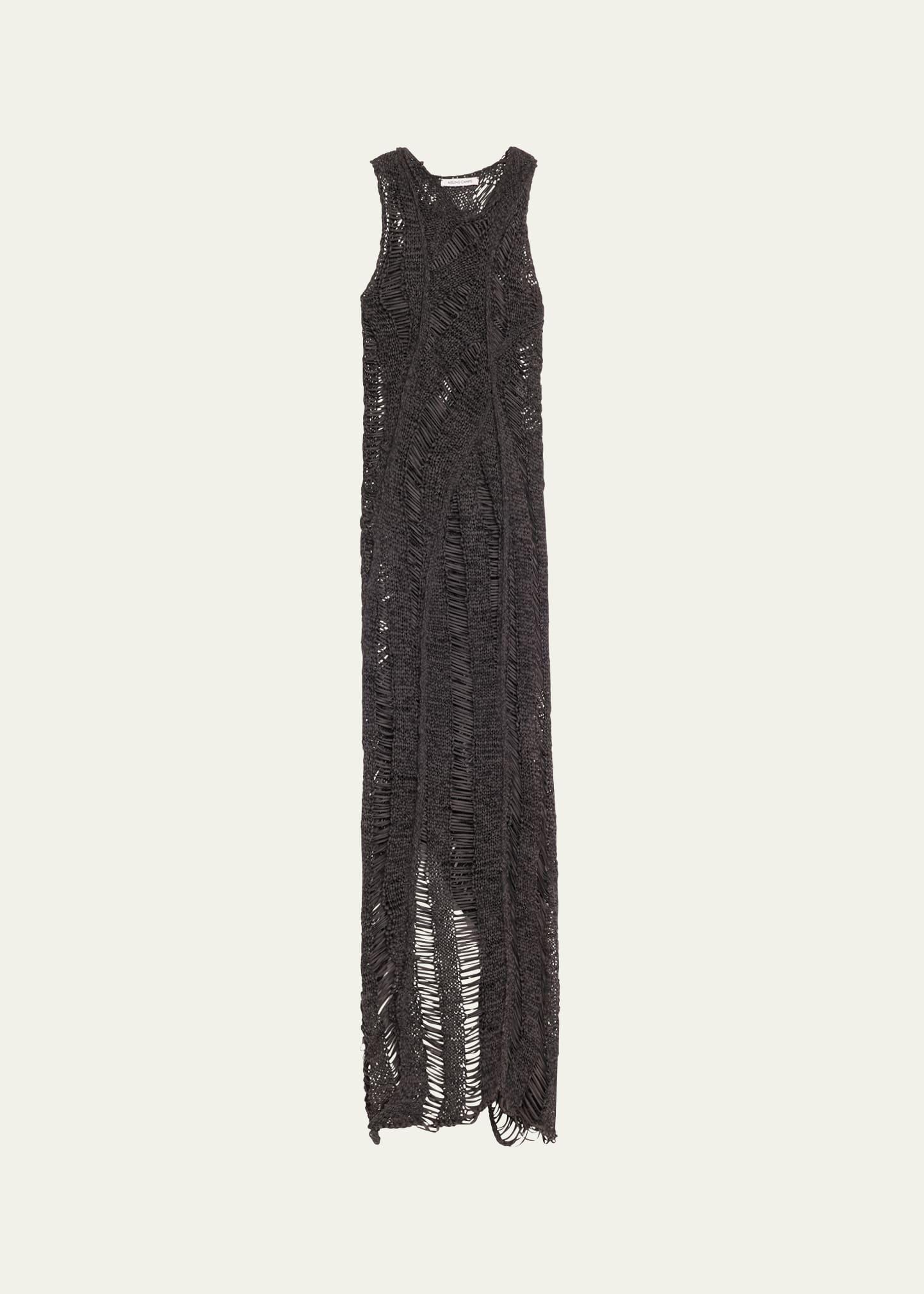 kapok drop-stitch maxi dress