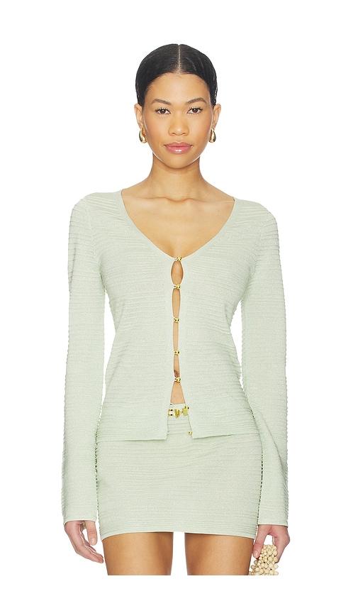 kapri lila cardigan in mint.