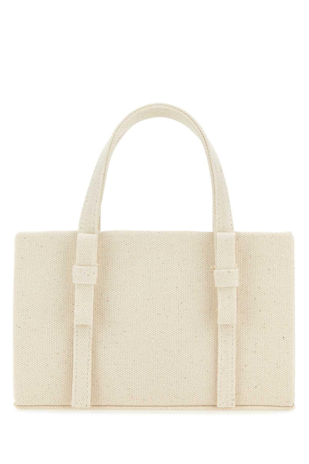 kara ivory canvas handbag