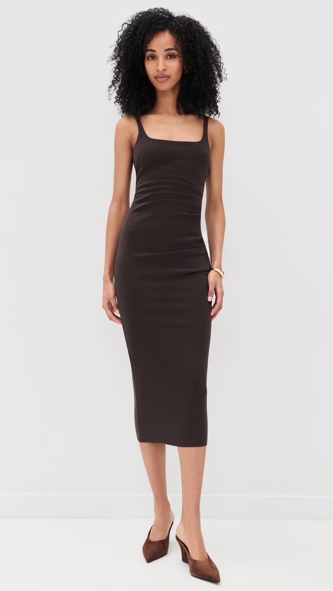 karina tuck midi dress