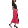 karl lagerfeld paris women's colorblock sleeveless fun midi dress, teaberry multi