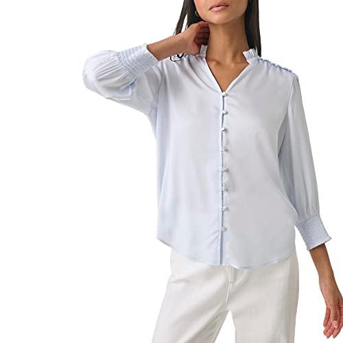 karl lagerfeld paris women's everyday casual blouse, lt blue