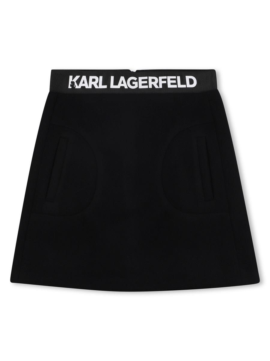karl lagerfeld skirt with logo