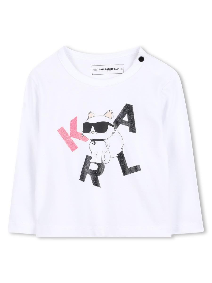 karl lagerfeld t-shirt with logo