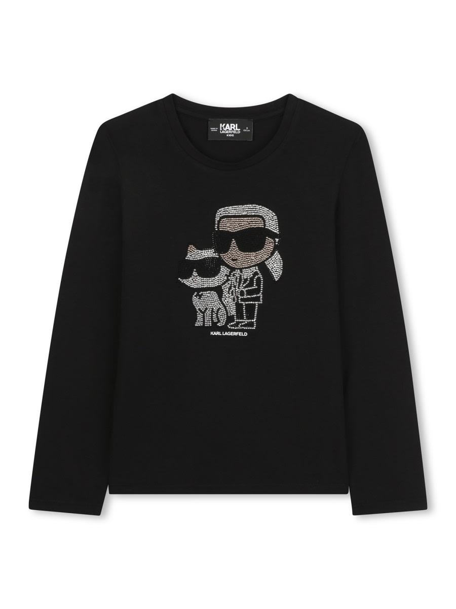 karl lagerfeld t-shirt with logo
