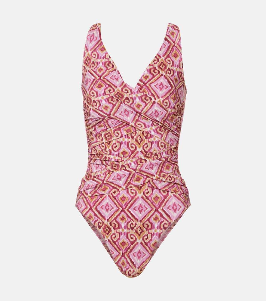 karla colletto basics printed swimsuit