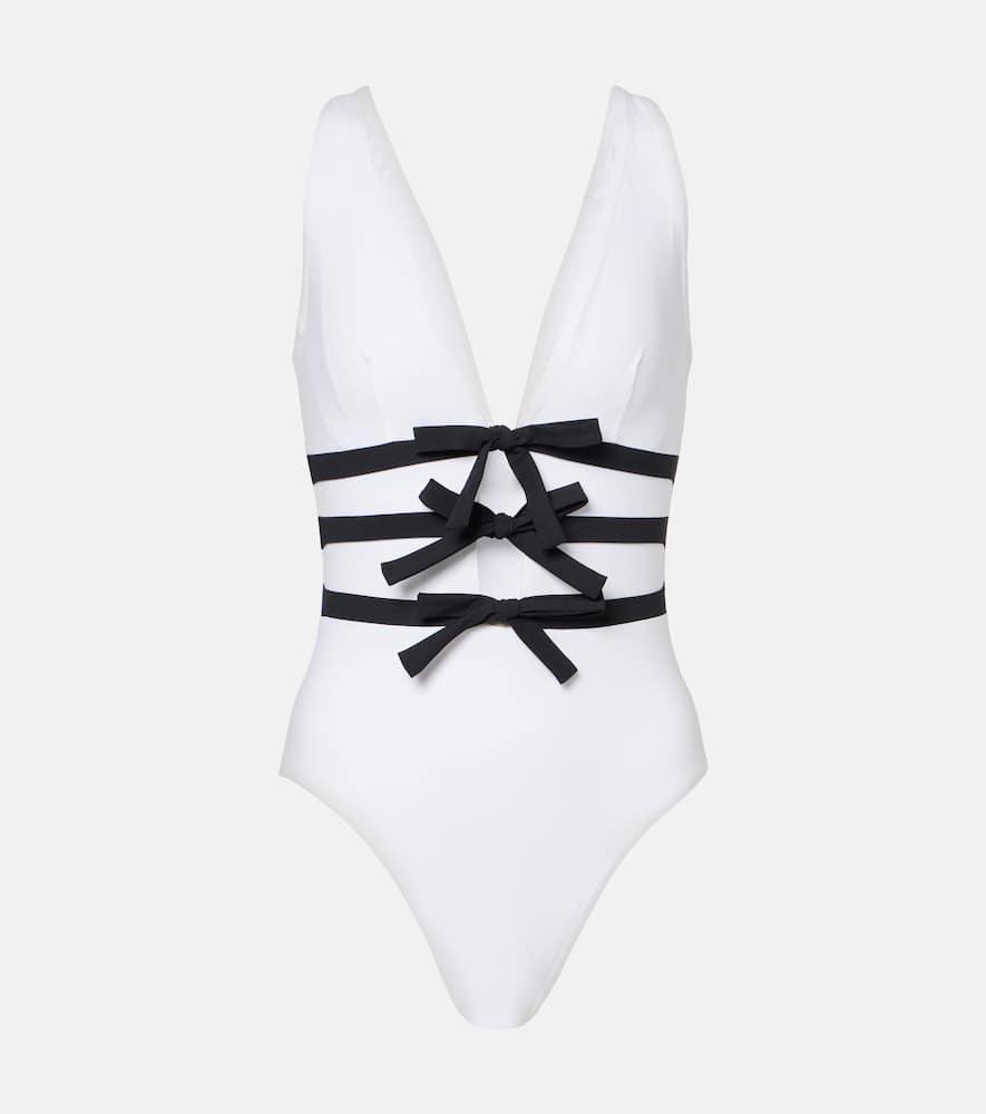 karla colletto lenora ribbon swimsuit