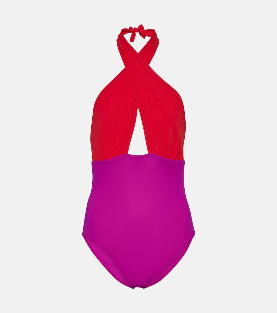 karla colletto mabel colorblocked swimsuit