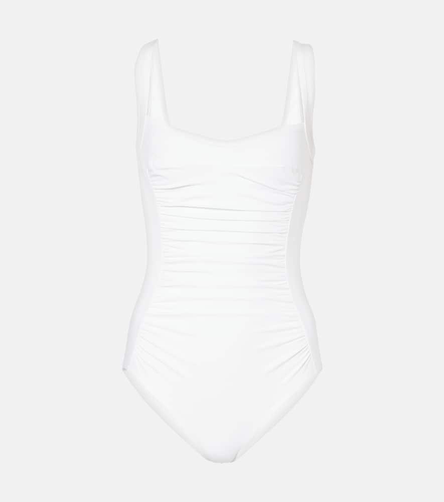karla colletto sequined ruched swimsuit
