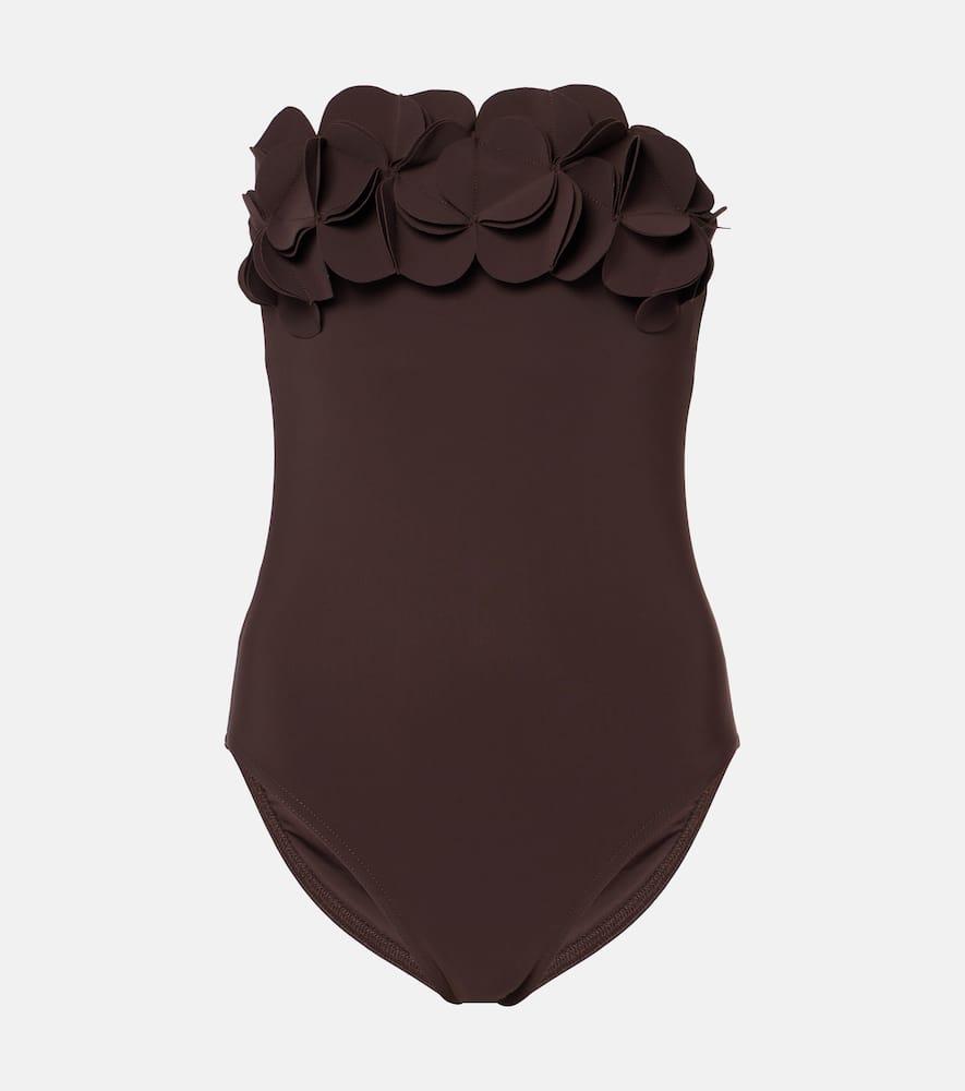 karla colletto tess floral bandeau swimsuit