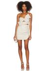 karla leather mini dress
