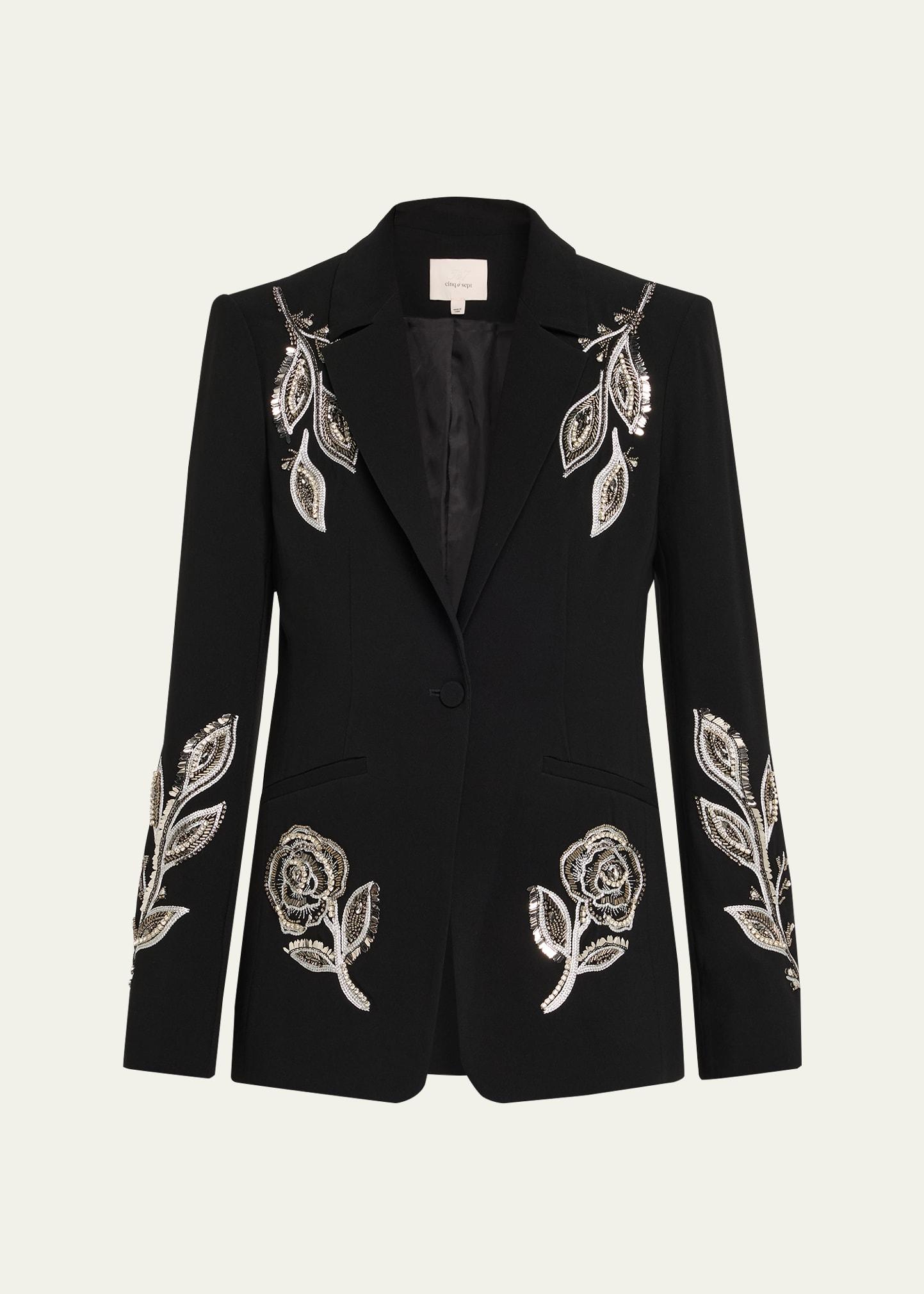 karlie beaded paisley blazer