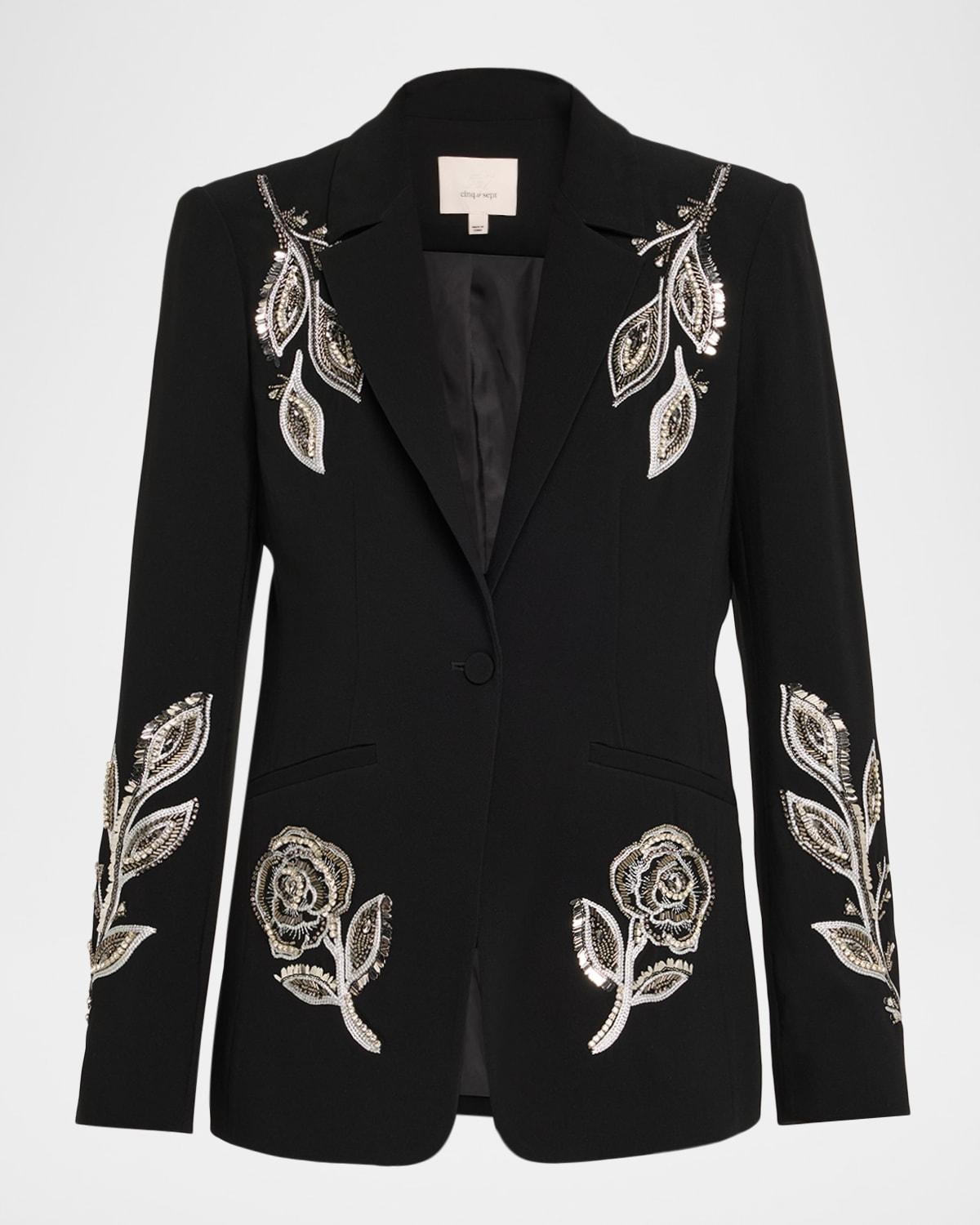 karlie beaded paisley blazer
