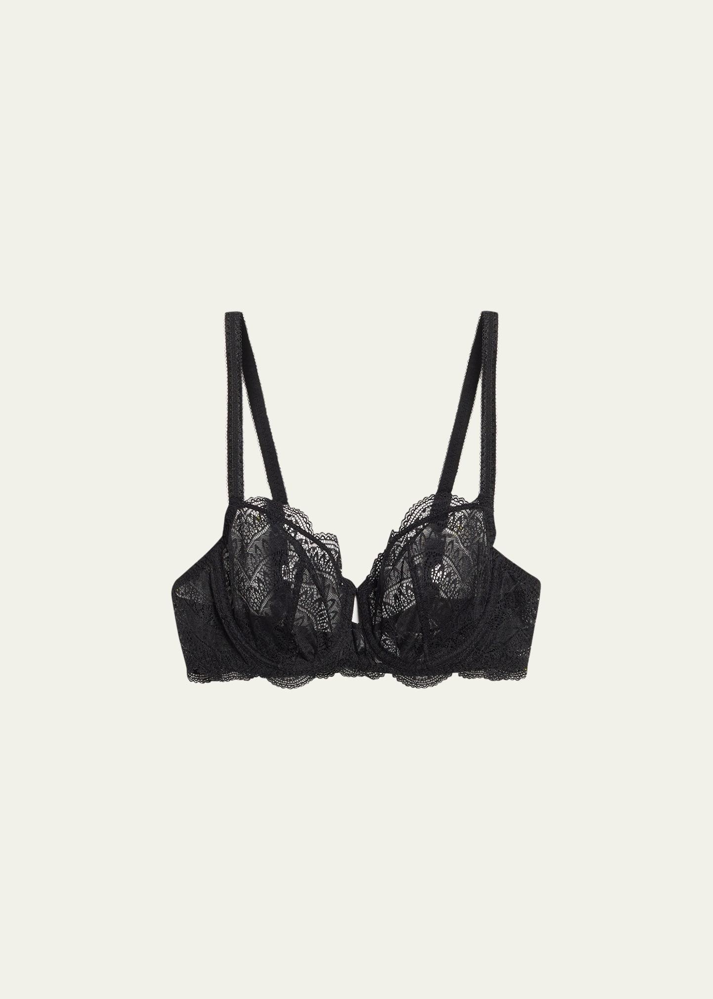 karma demi-cup convertible lace bra
