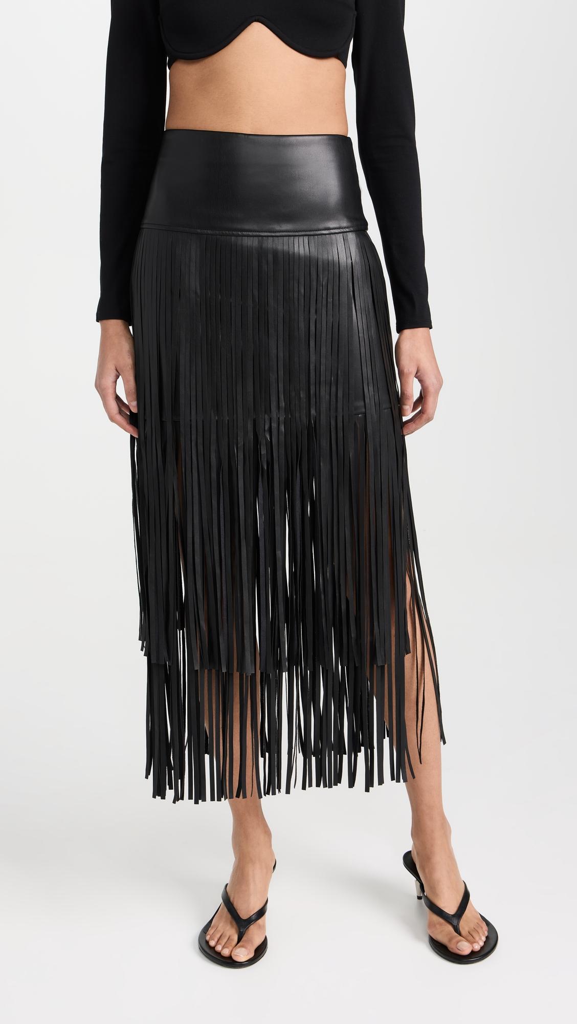 karolina fringe skirt
