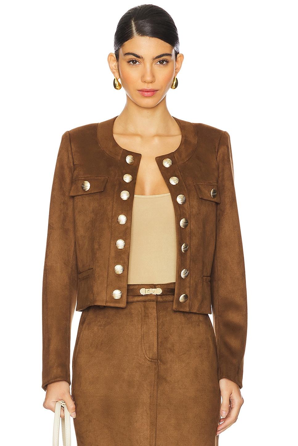 karson faux suede jacket