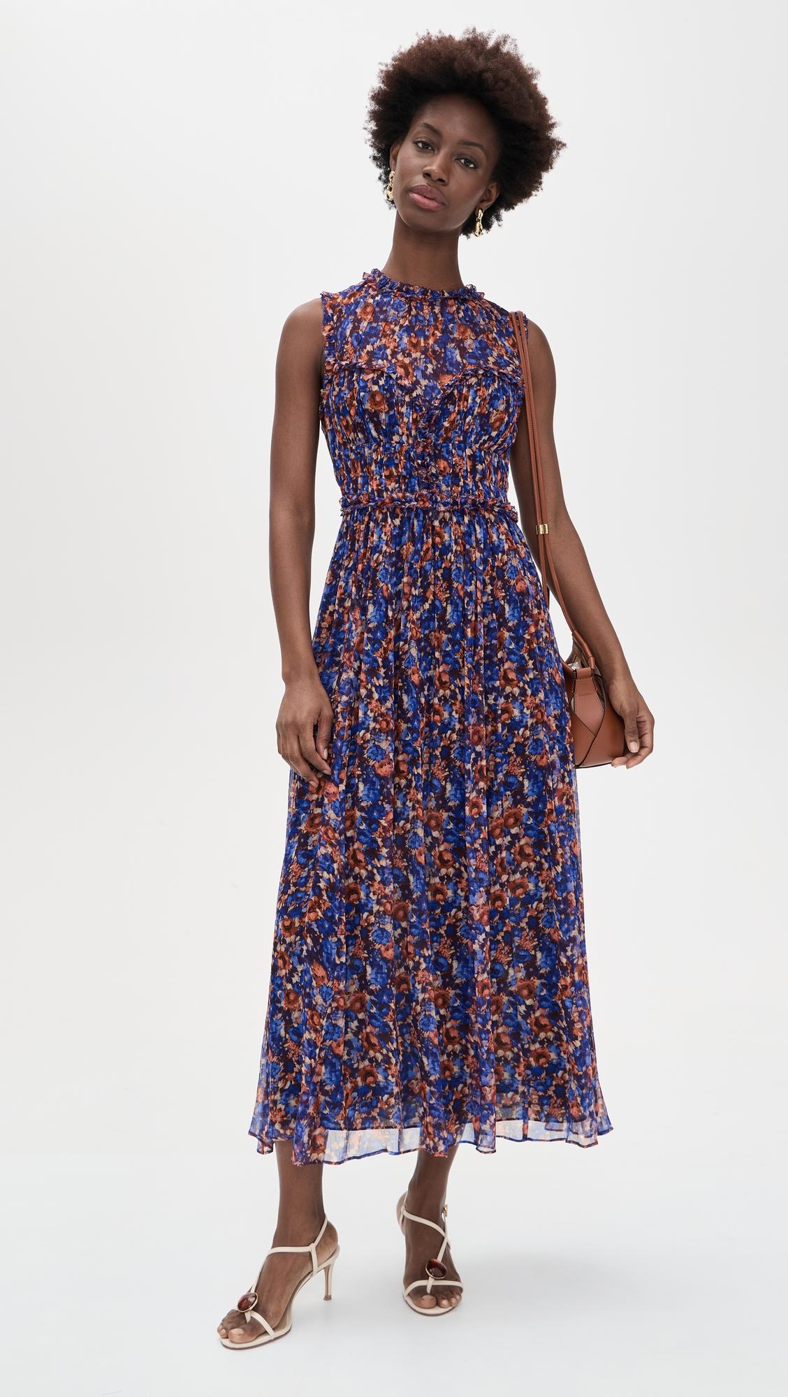 kasia sleeveless silk dress