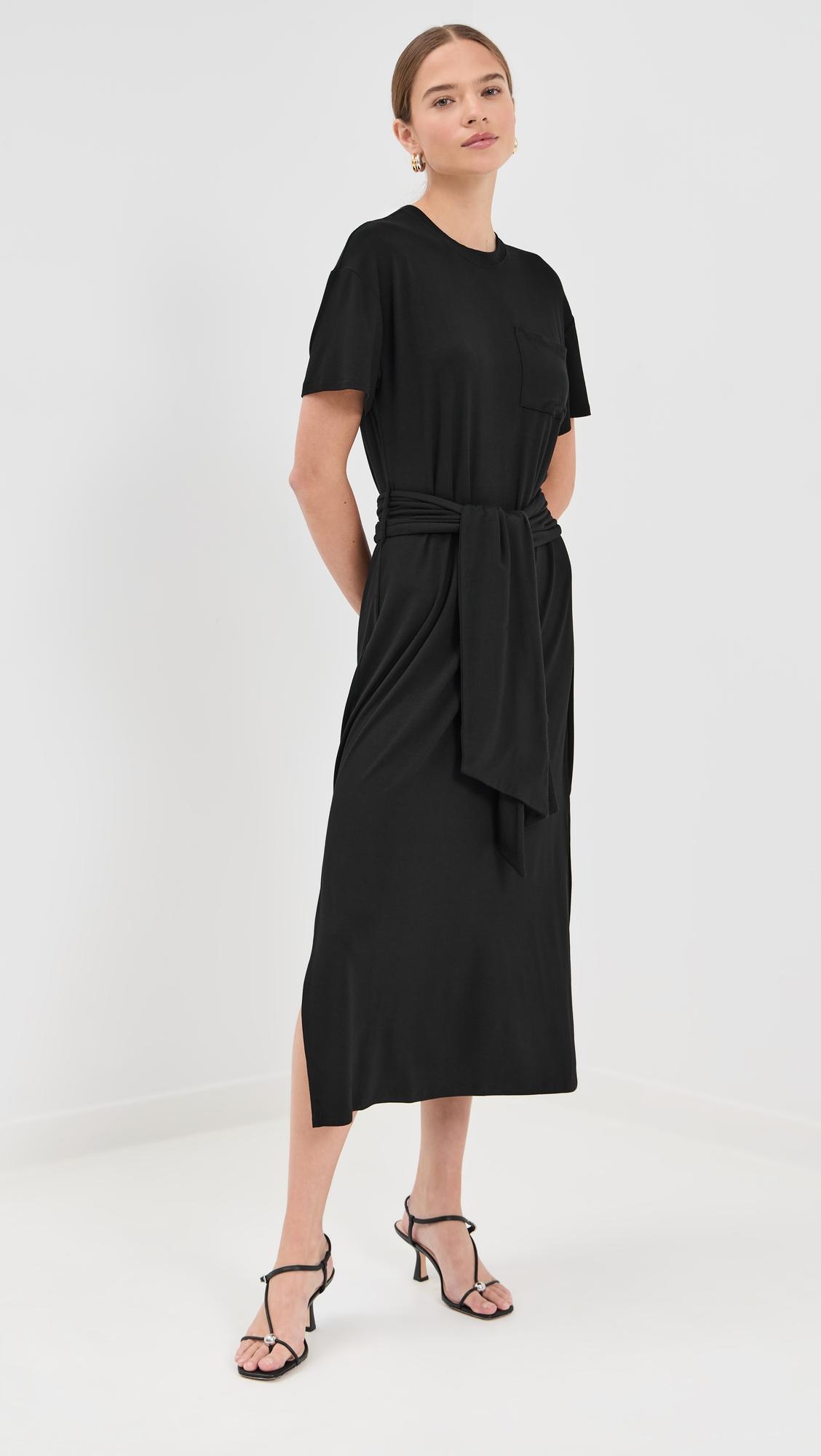 kassie t-shirt dress with tie