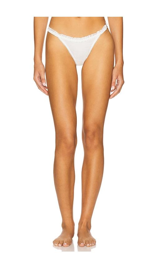 kat the label celeste thong in ivory.