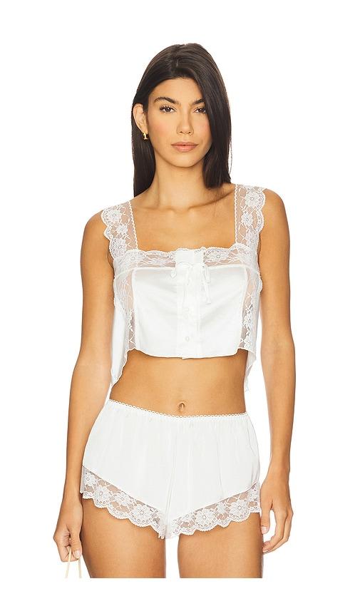 kat the label cindy camisole in white.