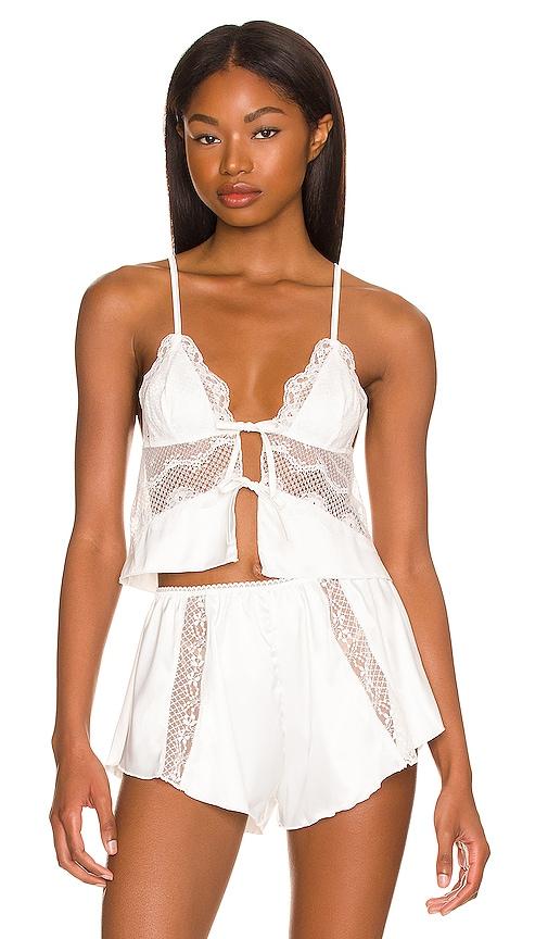 kat the label lucille camisole in ivory.