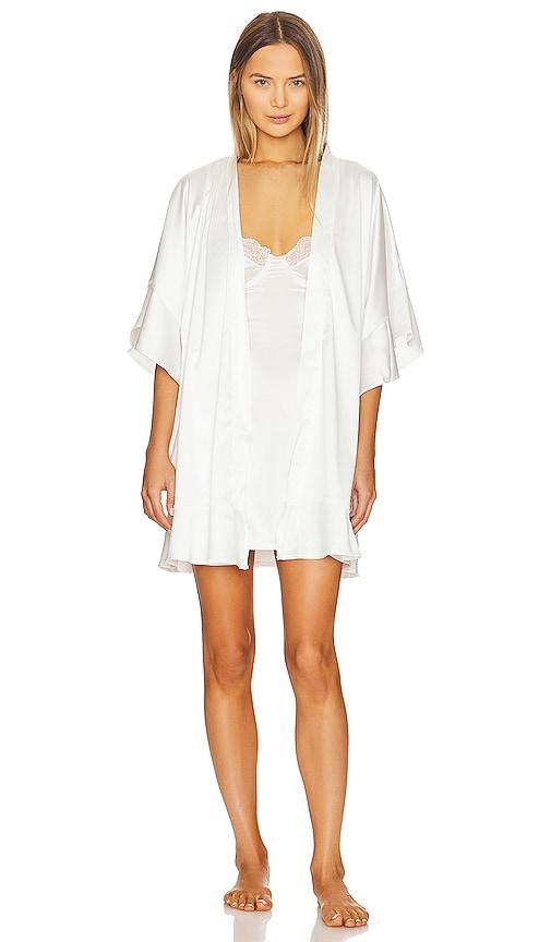 kat the label monroe robe in ivory.