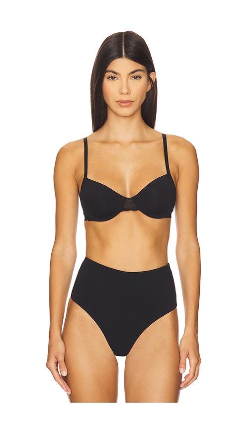 kat the label sabrina underwire bra in black.