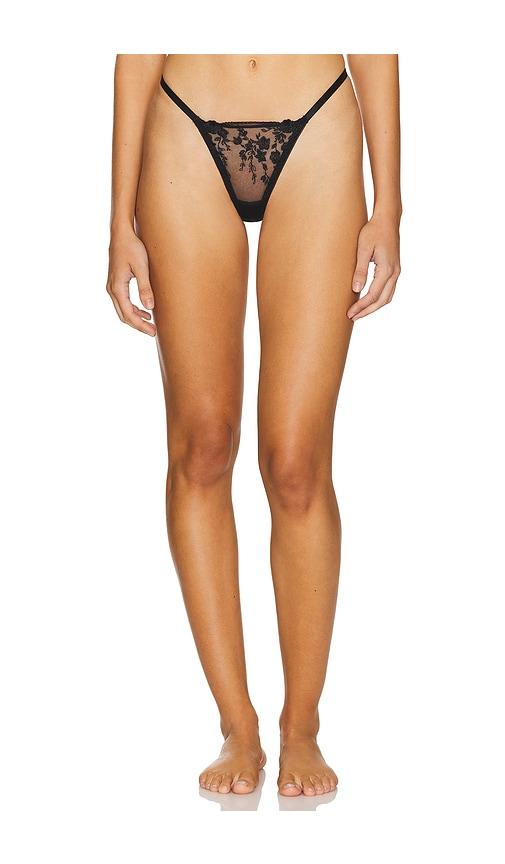 kat the label sofia thong in black.