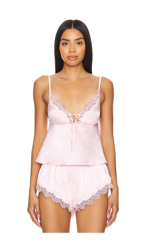 kat the label sorrento camisole in pink.