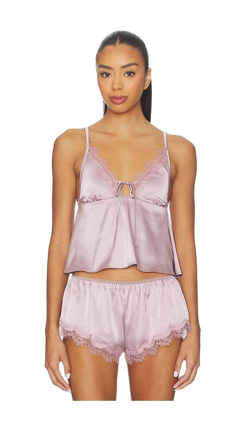 kat the label sorrento camisole in purple.