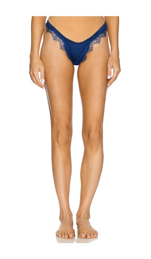 kat the label sorrento thong in blue.