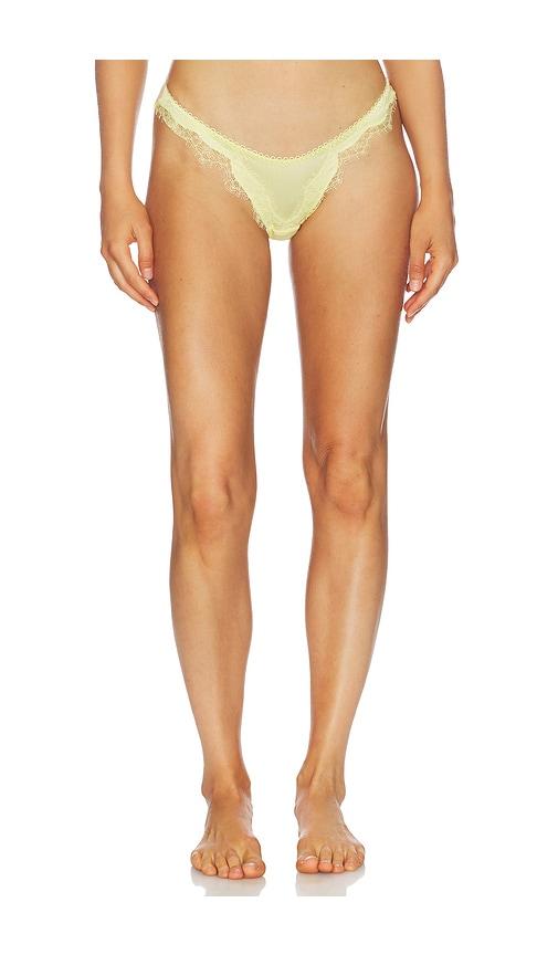 kat the label sorrento thong in lemon.