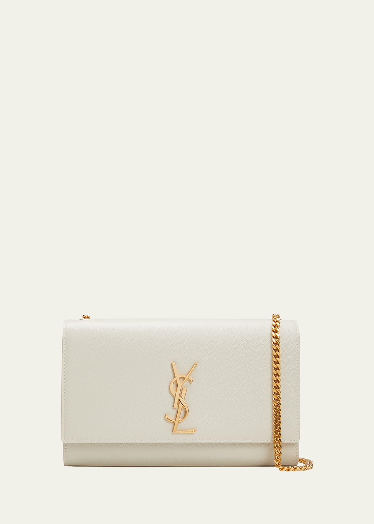 kate medium ysl crossbody bag in grained leather