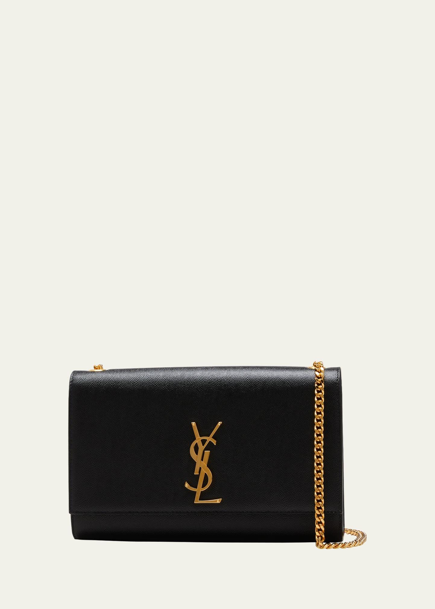 kate medium ysl crossbody bag in grained leather