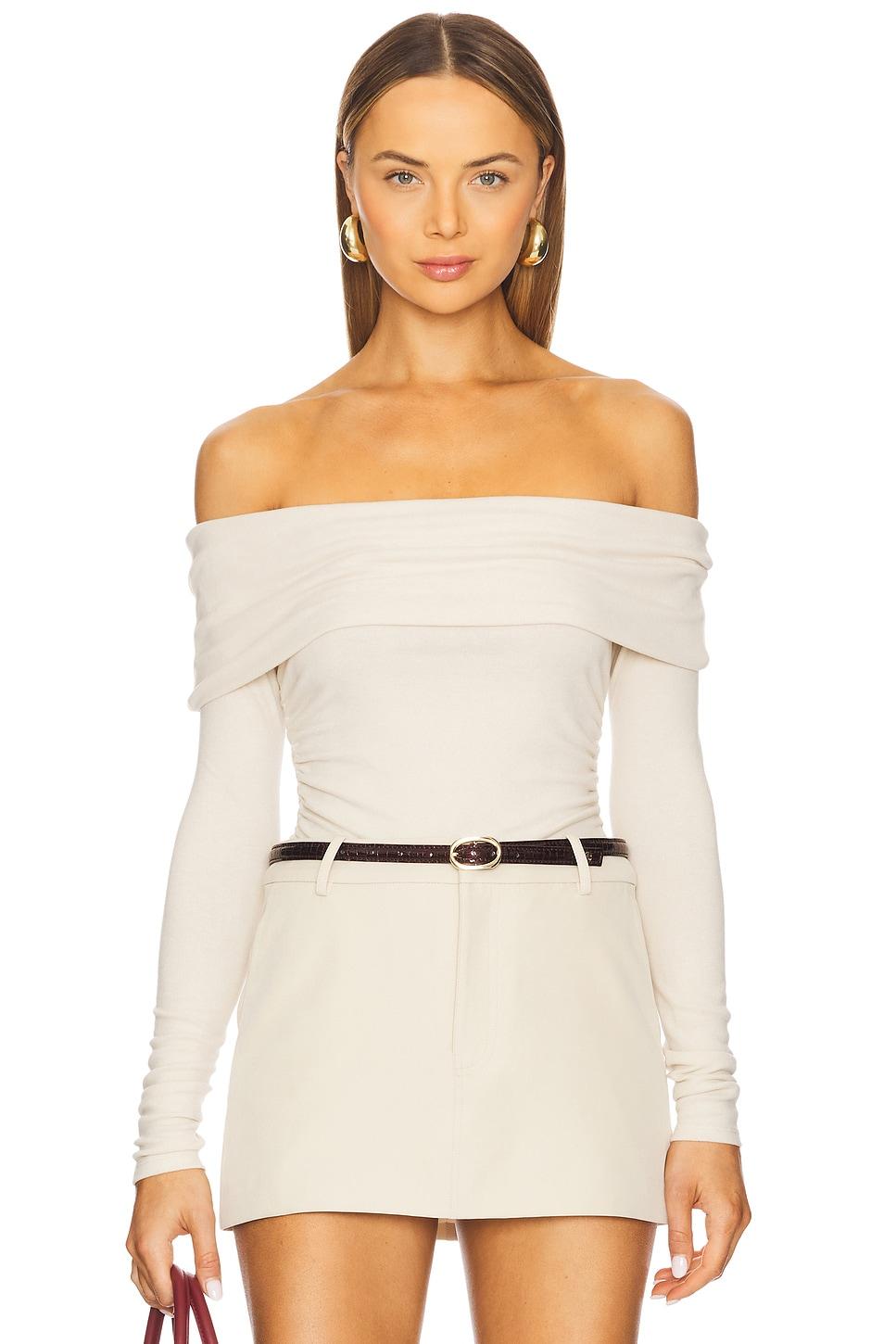 kate off shoulder knit top