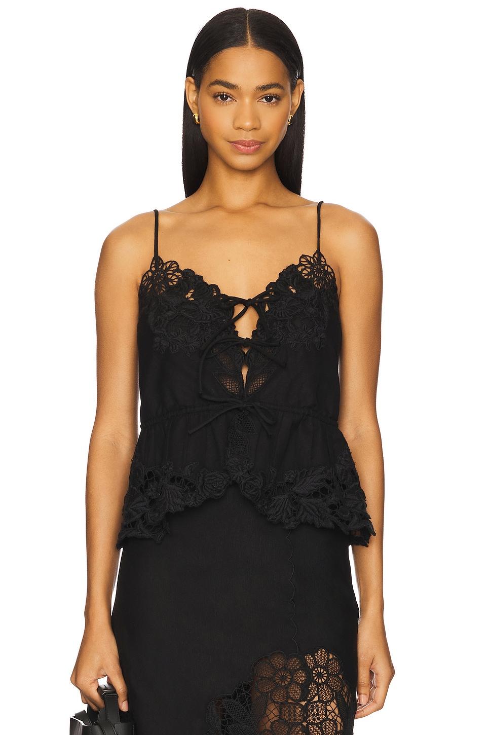 katharine embroidery slip top