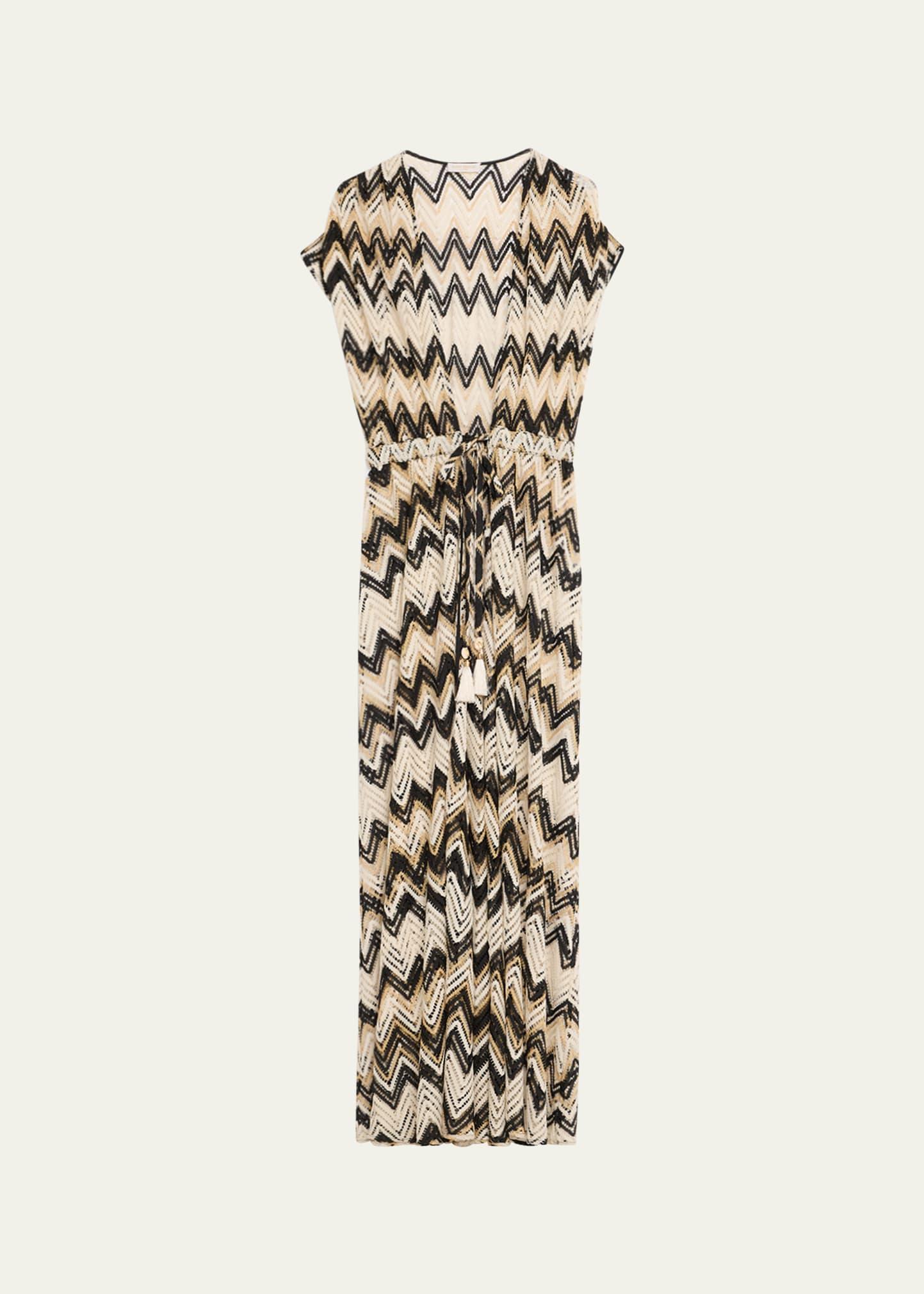 katherine chevron knit maxi dress