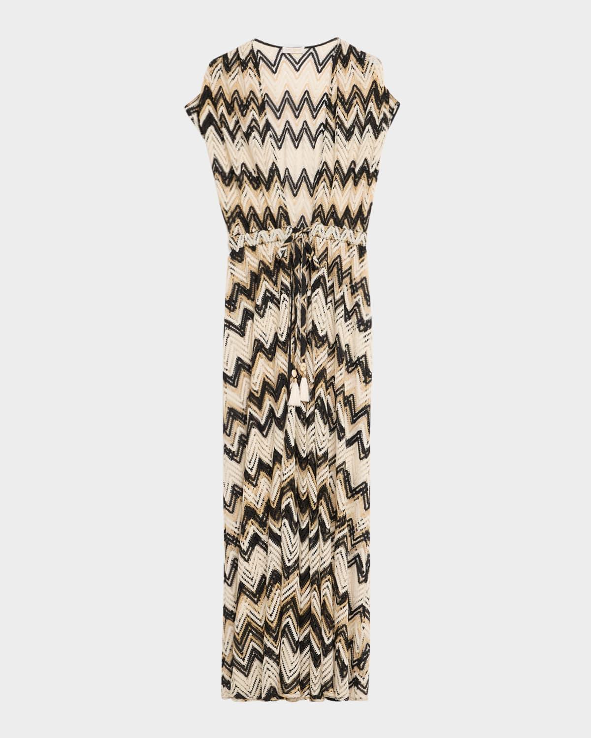 katherine chevron knit maxi dress