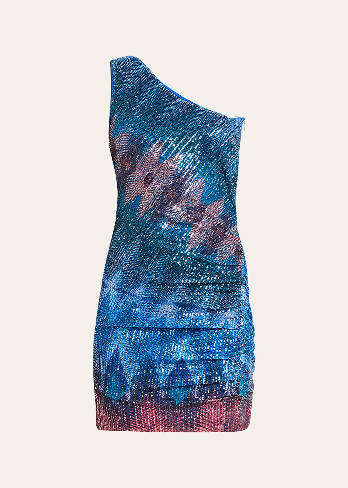 kathreen embellished chevron mini dress