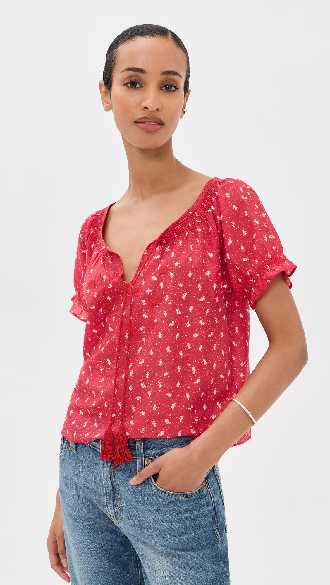 katie embroidered top