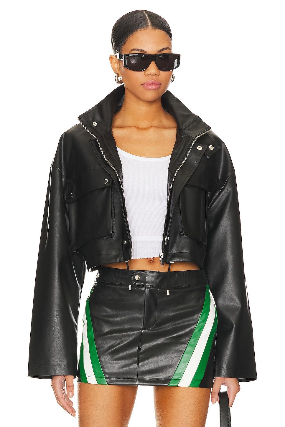 katie faux leather jacket