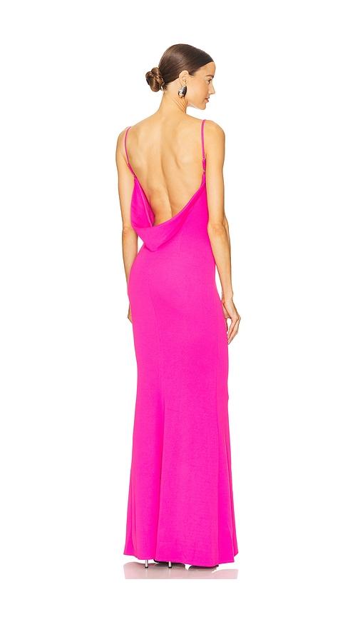 katie may damn gina dress in pink.