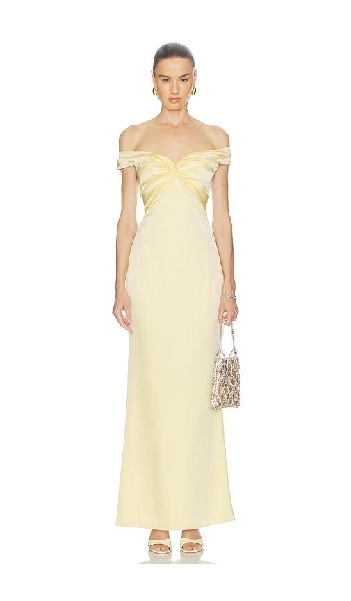 katie may liu gown in lemon.