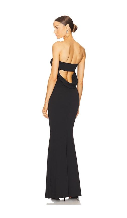 katie may mary kate gown in black.